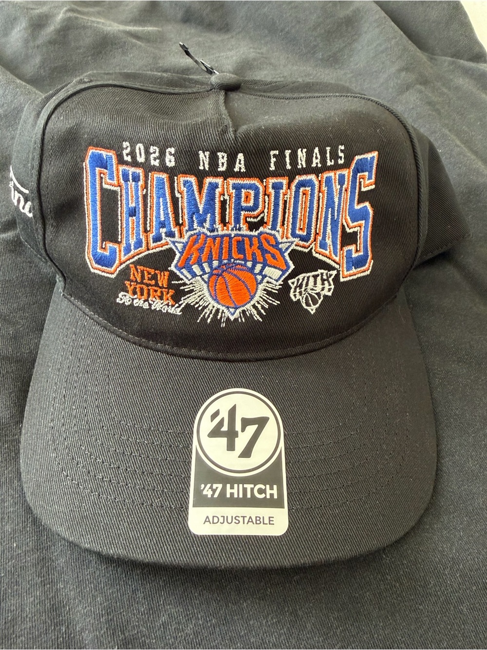 Kith Black '47 Knicks 2026 Champions Embroidered Hat